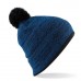 Beechfield Adult's Mini Pom Pom Snowstar Boarder Beanie Hat