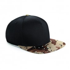Beechfield Adult's Flat Peak Camouflage Snapback Cap