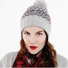Beechfield Adult's Nordic Pattern Snowstar Beanie Hat
