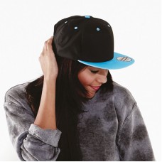 Beechfield Adult's 5 Panel Retro Style Contrast Snapback Cap