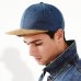 Beechfield Adult's Retro Style Suede Peak Snapback Cap