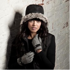 Fashion Hat House Adult's Fur Lined Rawdon Quilted Rain Hat