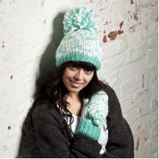 Fashion Hat House Adult's Chunky Knit Yeo Daisy Pom Pom Hat