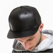 Flexfit By Yupoong Adult's Full Imitation Leather Snapback Cap