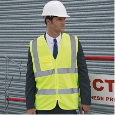 Result Core Men's Safety Heavy Duty Zip Hi Vis Tabard