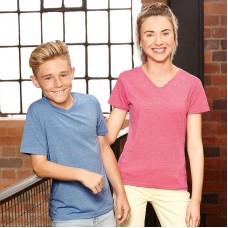Russell Girl's Mitred V-neck Hd T-shirt