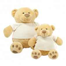 Mumbles Honey Teddy Bear Wearing Velour T-shirt