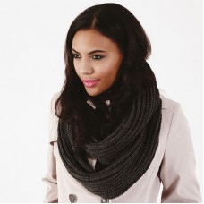 Beechfield Adult's Ribbed Knit Delux Infinity Scarf