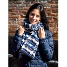 Result Winter Adult's Fair Isle Double Layer Jacquard Scarf