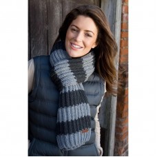 Result Winter Adult's Chunky Knit Striped Scarf