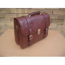 Woodland Leather Classic Retro Style Briefcase
