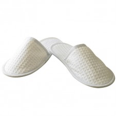 Jb Adult's Disposable Closed Toe Waffle Weave Slippers