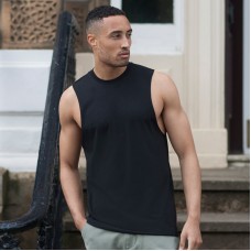 Sf Men High Neck Slash Armhole Vest