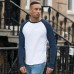 Skinni Fit Men's Long Sleeve Long Fit Baseball T-shirt
