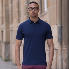 Skinni Fit Men's Fashion Slim Long Line Fit Polo Shirt