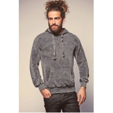 Brave Soul Men's Glazier Washed Look Hooded Sweatshirt