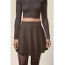 Brave Soul Women's Nina A Line Waffle Jacquard Skirt