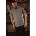 Brave Soul Men's Tooth Print Soft Feel Short Sleeve Shirt