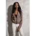 Brave Soul Women's Vintage Lightweight Leopard Bomber Jacket