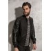 Brave Soul Men's Detroit Pu Sleeved Wool Mix Baseball Jacket