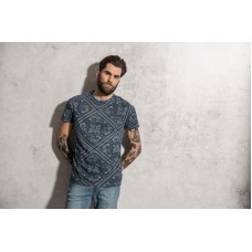 Brave Soul Men's Wallace Paisley Print Crew Neck T-shirt