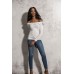 Brave Soul Women's Jazz Bardot Neck Long Sleeve Top