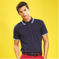 Asquith And Fox Men's Classic Fit Tipped Polo Shirt