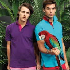Asquith And Fox Men's Classic Fit Contrast Polo Shirt