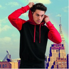 Awdis Just Hoods Adult's Baseball Hooded Sweatshirt