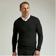 Glenmuir Men's V-neck Merino Wool Sweater - Mkn7216vn