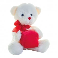 Mumbles Plush Fur Heart Bear
