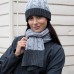 Result Winter Essentials Adult's Shades Of Grey Knitted Scarf