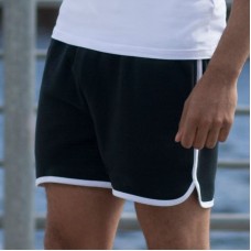 Skinni Fit Men Retro Contrast Leisure Shorts