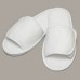 Towel City Adult's Open Toe Hook And Loop Strap Slippers
