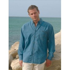 Front Row Mens Long Sleeve Denim Shirt