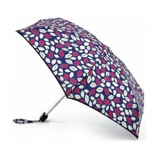 Lulu Guinness Umbrella In Pop Art Lips Blue Design