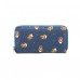 Ollie And Nic Exclusive Errol Owl Print Large Purse In Navy