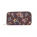 Ollie And Nic Exclusive Winter Pansy Print Large Purse In Aubergine