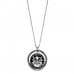 Fiorelli Costume Large Stone Round Crystal Pendant Necklace