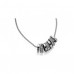 Fiorelli Costume Multi Disc Silver Necklace With Crystals