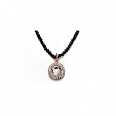 Fiorelli Costume Black Crystal Necklace With Crystal Pendant