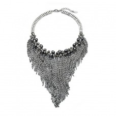 Fiorelli Costume Large Bib Necklace With Long Chain
