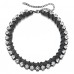 Fiorelli Costume Gunmetal Chain And Cyrstal Necklace