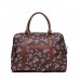 Ollie And Nic Winter Pansy Holdall In Aubergine
