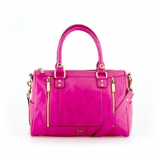 Ollie And Nic Alison Barrel Handbag In Pink