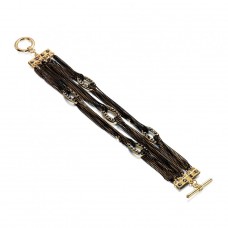 Fiorelli Costume Bracelet Black And Gold Chain