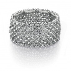 Fiorelli Costume Crystal Stretch Bracelet In Silver