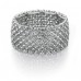 Fiorelli Costume Crystal Stretch Bracelet In Silver