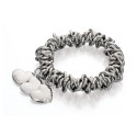 Fiorelli Costume Bracelet With 3 Heart Charms In Silver