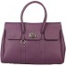 Made In Italia Modena Handbag In Violet Leather